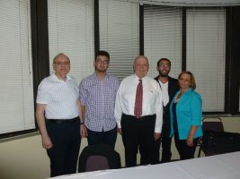 Dr. Hovannisian with organizers